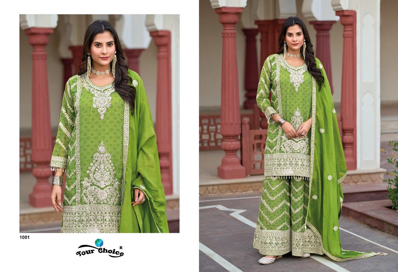 Firdous By Your Choice Chinon Designer Readymade Suits Exporters In India